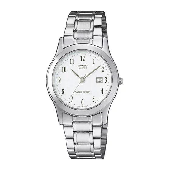 Orologio Casio Analogico LTP-1141PA-7BEG – Quadrante Bianco, Cassa Argento, Movimento Al Quarzo